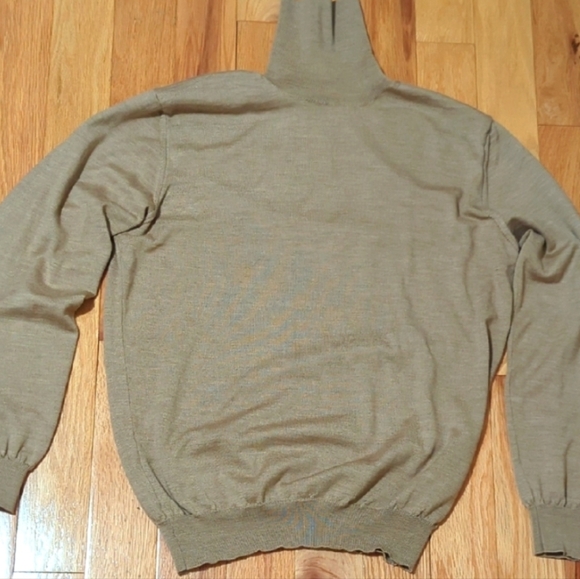 Bugatchi Wool Turtleneck Sweater - Tan - Picture 1 of 6